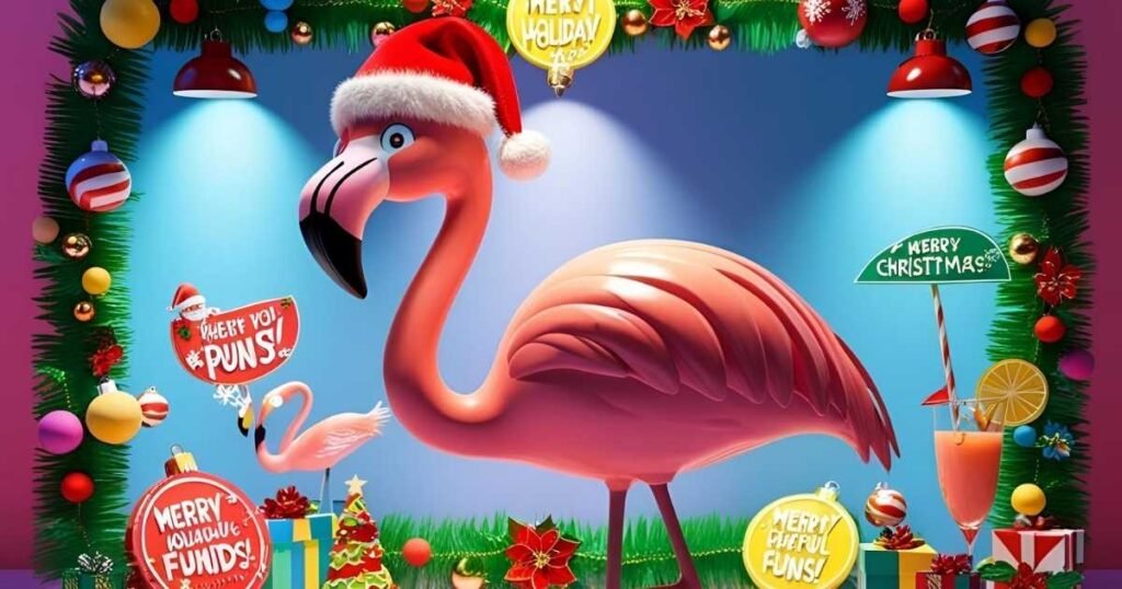 Holiday Flamingo Puns