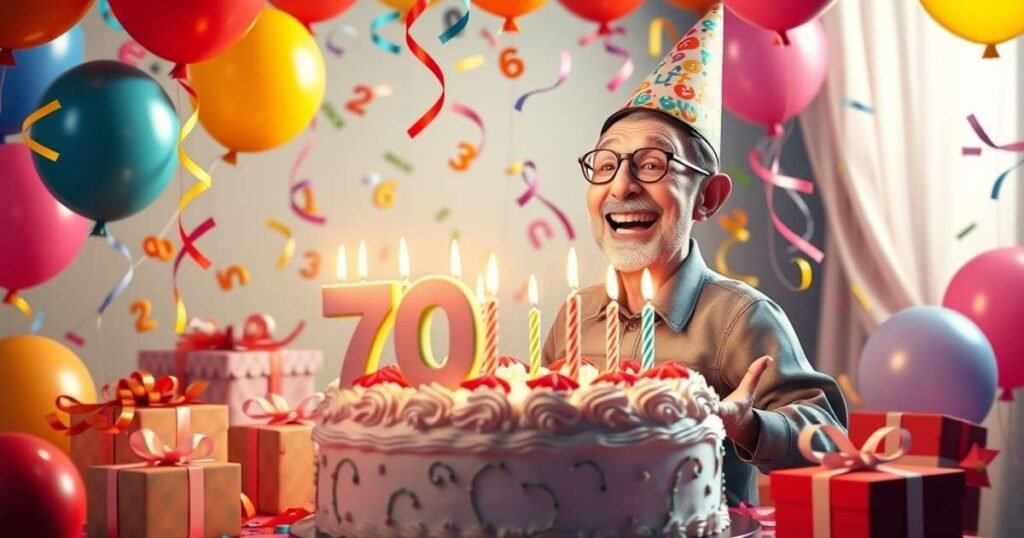 For Him 70th Birthday Puns Tailored for Laughter and Love