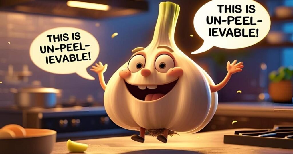 Question-answer garlic puns