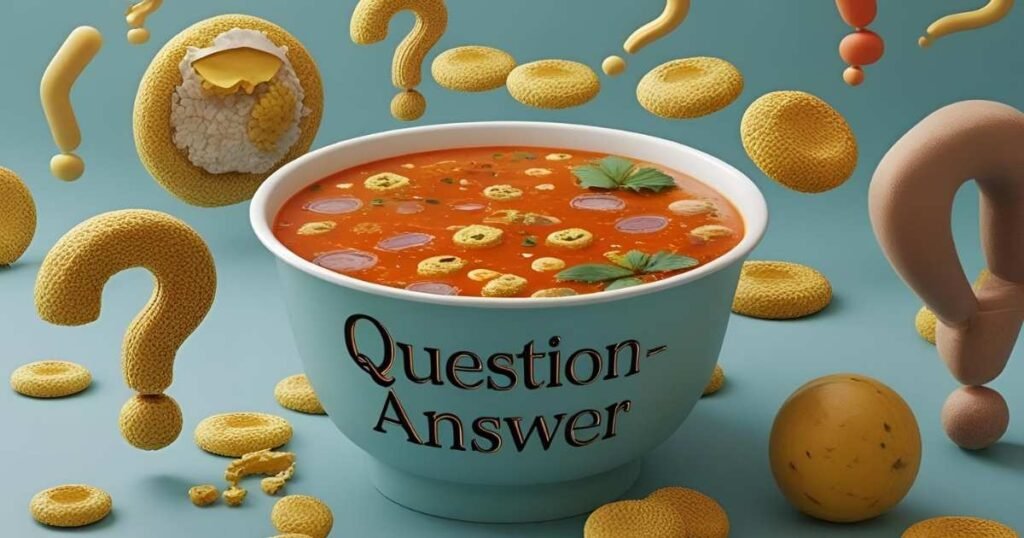 Question-answer soup puns