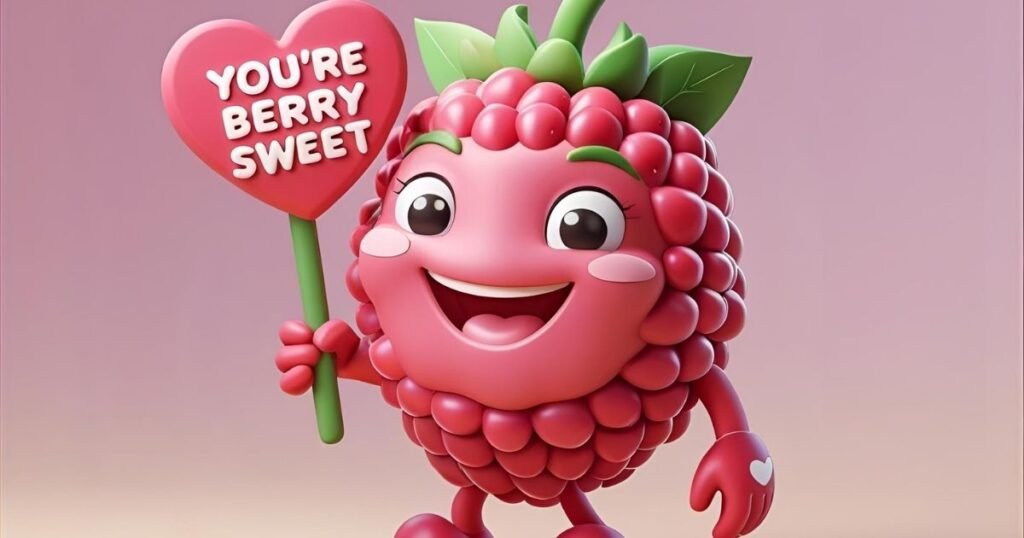 Cute and romantic raspberry puns 