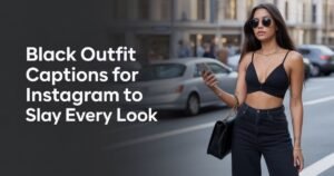 Black Outfit Captions for Instagram