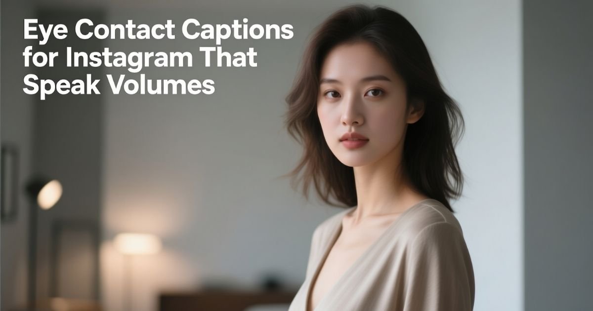 Eye Contact Captions for Instagram That Speak Volumes
