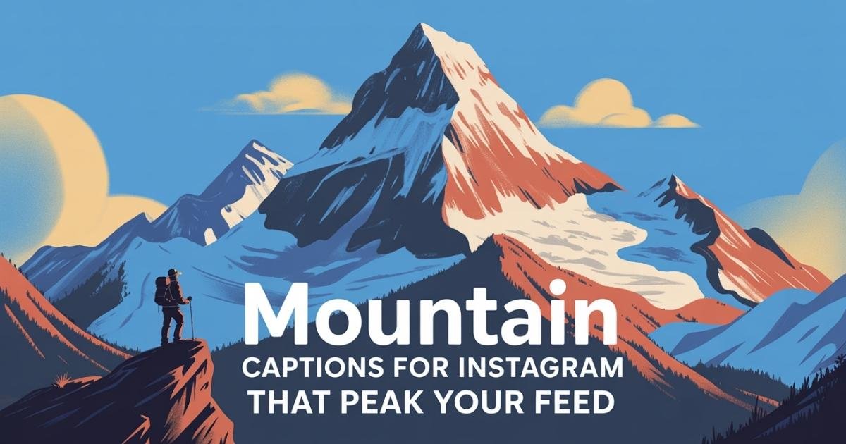 Mountain Captions For Instagram